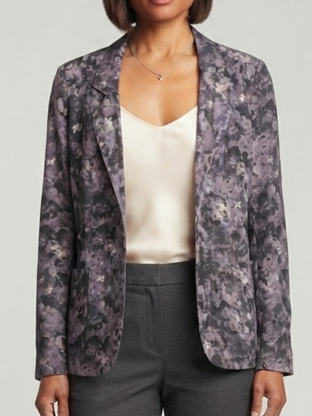 TALULA | Purple Floral Lightweight Blazer Size 4